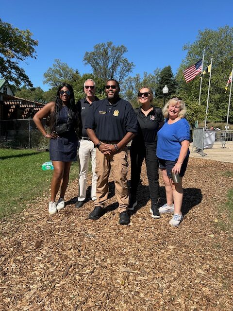 Deputy Commissioner Jones with Olachi, Steve, Adele and Barb S